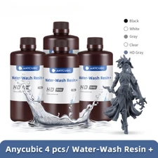 4pcs/lot 405nm Water Washable Resin for LCD 3D Printer Liquid Photopolymer Resin