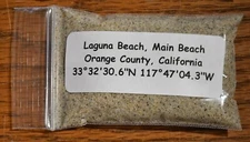 Laguna Beach Main Beach Sand Sample Orange County California Approximately 30ml.