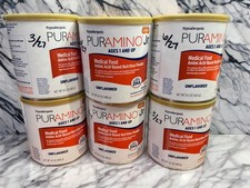 6 Cans PurAmino Jr Unflavored 14.1oz Exp 3/2027