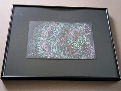 16x12 very unique art piece signed dated by artist one of a kind