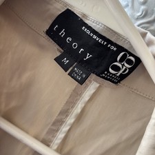 Theory CoOp Barneys NY. Beige Trench Peacoat Raincoat M woman s.