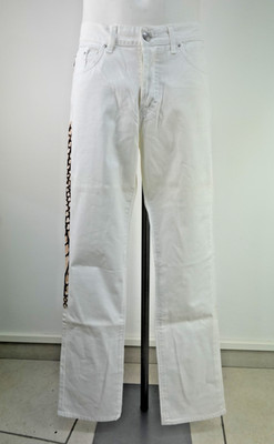 Just Cavalli Men's Trousers Jeans Size 32/46 Denim Man Italy Casual Python