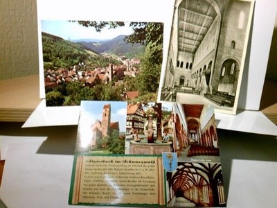 Alpirsbach / Schwarzwald. 3 x Alte Ansichtskarte / Postkarte s/w u. farbi 540775