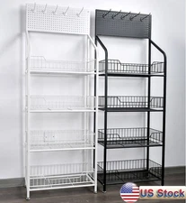 4 Tier Retail Display Rack Market Wire Snack Candy Display Stand Kitchen Rack