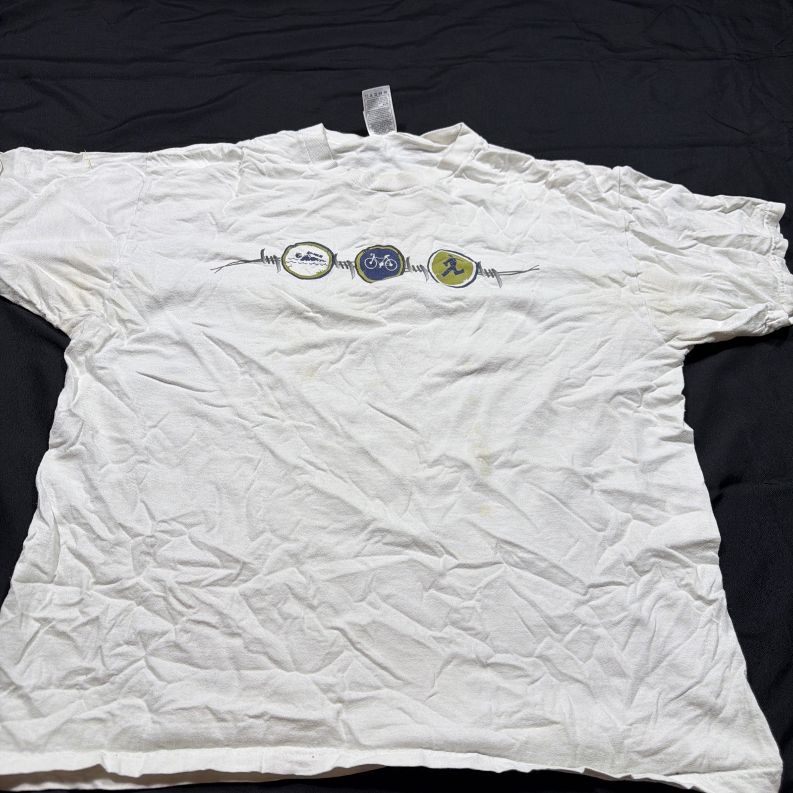 San Francisco 2003 New Balance Escape From Alcatraz Triathlon T-Shirt Size Xl  thumbnail 6