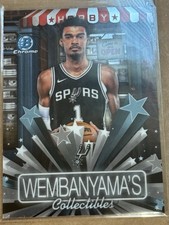 VICTOR WEMBANYAMA Spurs 2025 Topps Bowman Chrome Basketball Card