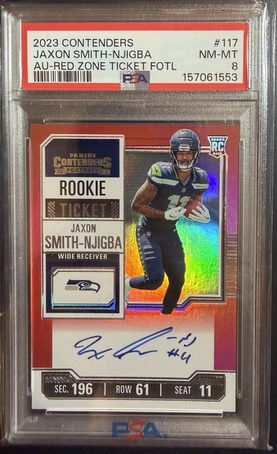 Jaxon Smith-Njigba 2023 Panini Contenders Rookie Ticket Autograph