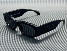 VERSACE VE4489U 536087 Black Grey Men's 55 mm Sunglasses