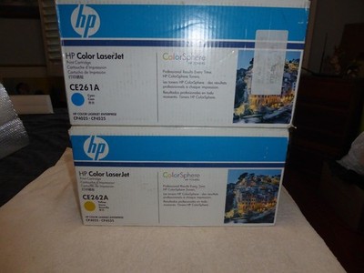 hp CE262a Yellow/CE261a Cyan color laser jet color sphere