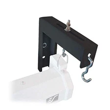  6" Black Projector Screen L-Brackets, Single Metal Welded 6" Black L-Bracket