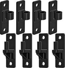 Heavy Duty Gate Hinges 4 Pack 6mm Steel 600LB Black Electroplated Farm Fence