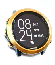 Garmin Forerunner 645 Music GPS Sports Smartwatch * WORKS * Cracked Case - READ