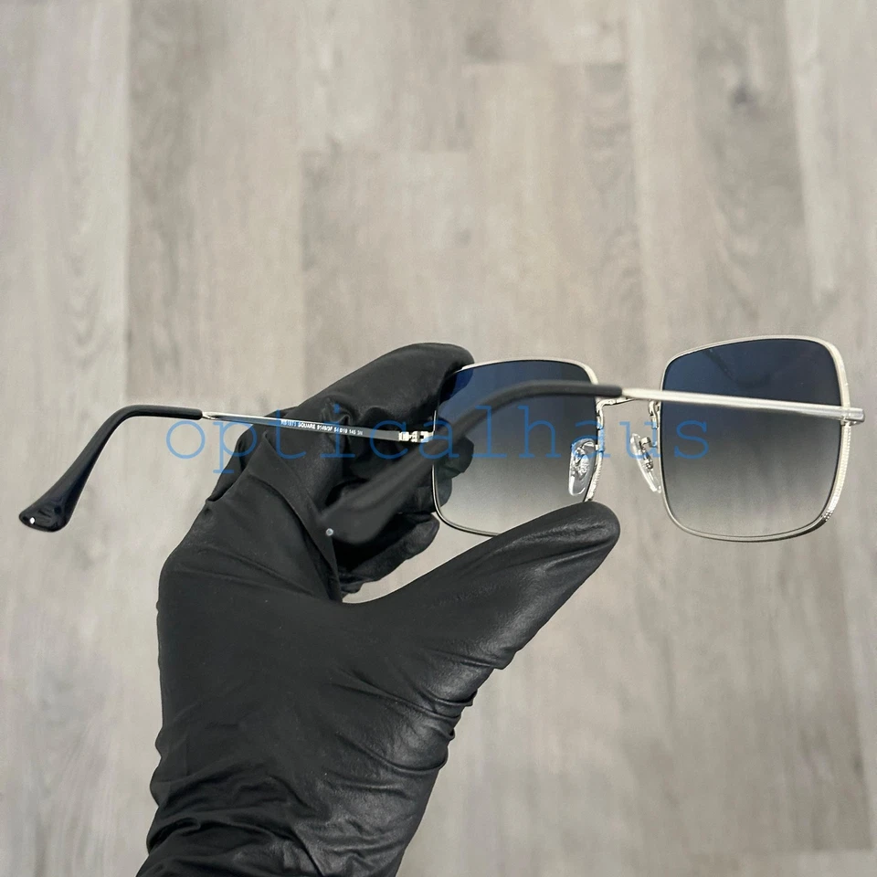 NUEVO Gafas de sol unisex Ray-Ban RB 1971 plateadas cuadradas azules degradadas 54 mm Foto 4 de 4