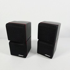 Pair of Bose Redline Double Cube Satellite Speakers Lifestyle Acoustimass Tested