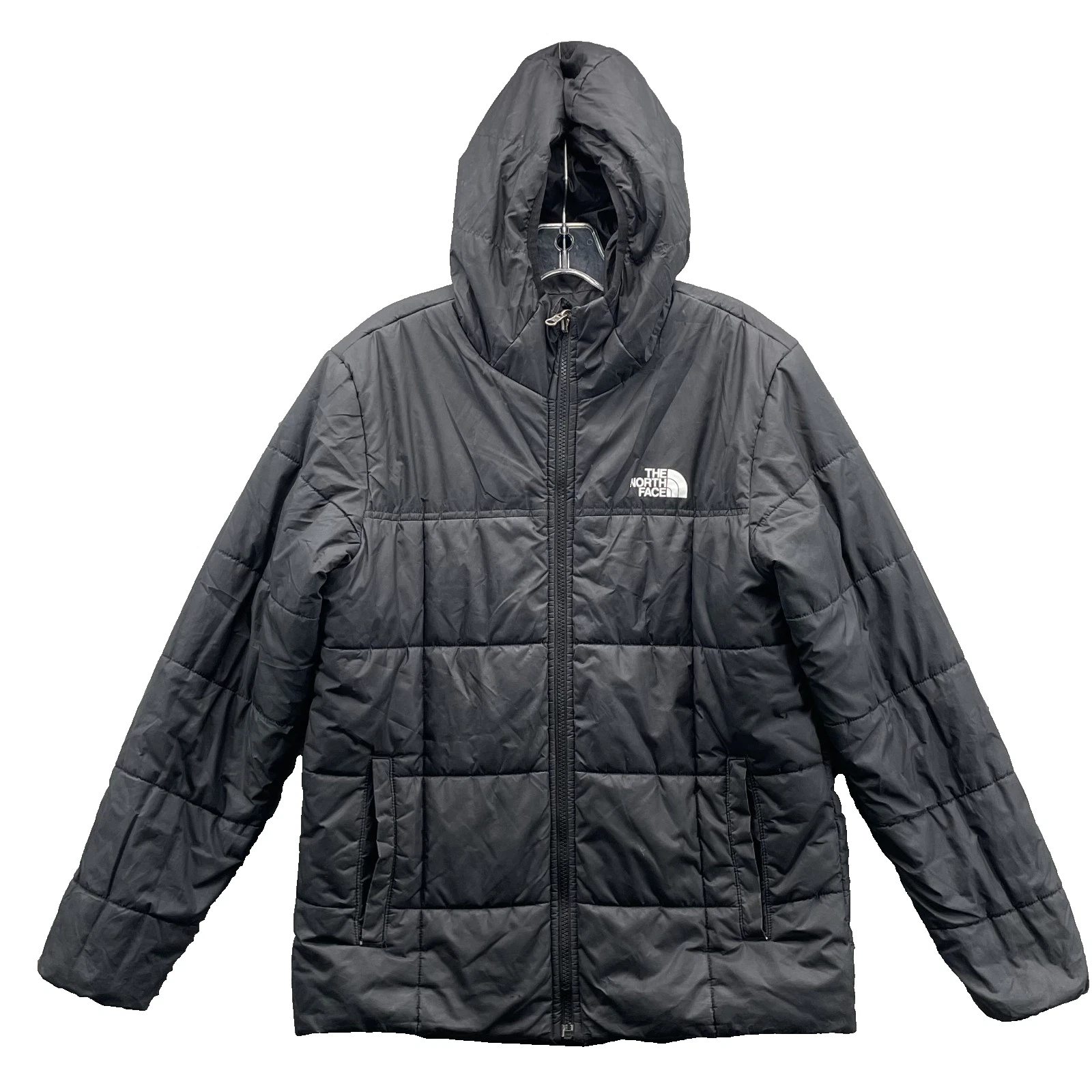 The North Face Reversible Puffer Jacket Youth Boy's XL Camp Hike Gorpcore Winter
