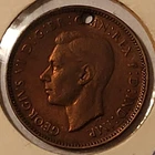 1944 George VI Farthing — photo from another recent sale
