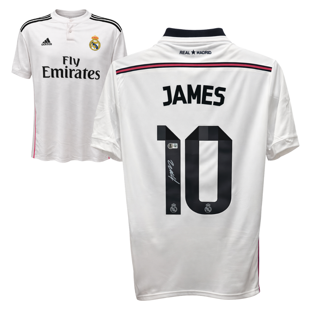 ヤ*読様 レアル・マドリード JAMES 10 James Rodriguez Signed Real Madrid Soccer Jersey #10 with Beckett