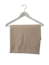 Jurgen Lehl Muffler Stole Ivory Beige Wool Fringe Plain Ladies