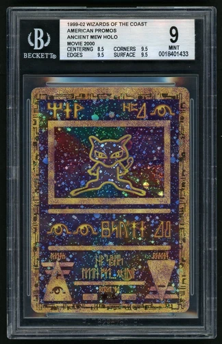 Pokemon Ancient Mew 1999-02 Wizards of the Coast American Promos HOLO BGS 9
