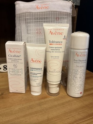 Eau Thermale Avene Tolerance control Skin Travel Set  Cicalfate Cream Acne Clean