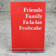 Hallmark Christmas Greeting Card Holidays Big F-ing Deal Humor Red 5x7