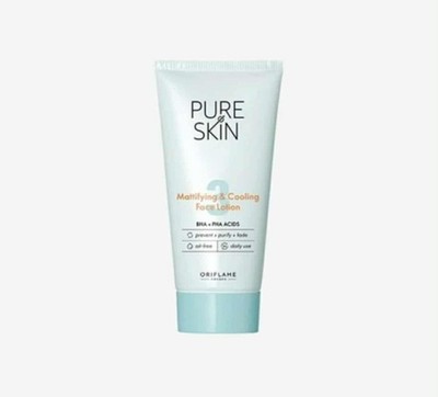 Oriflame PURE SKIN Daily Lotion | BHA PHA Acids | Mattify & Clear Skin | 50ml