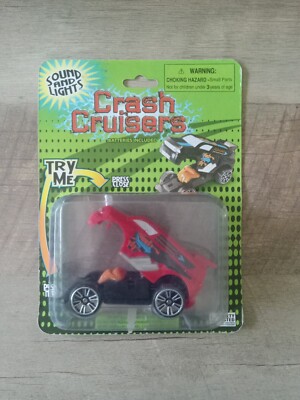  Red Crash Cruisers Crack Up Toy Cars with Sound and Lights 