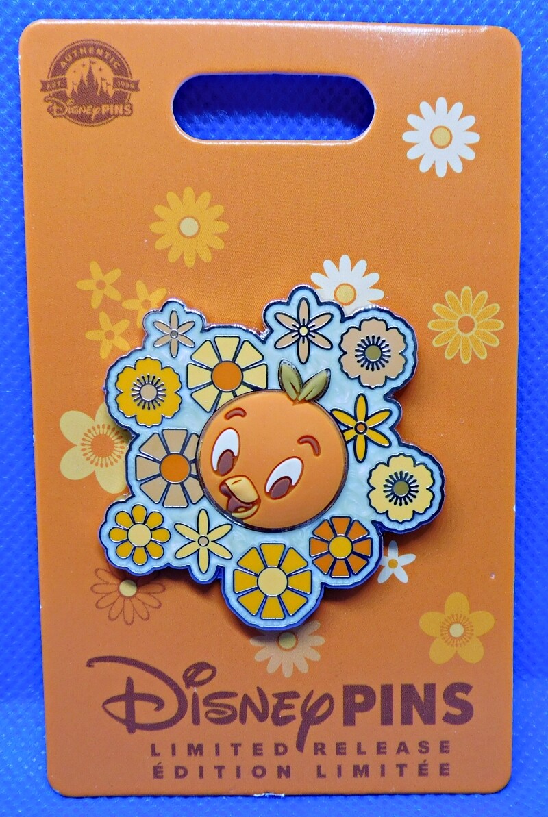 Disney Parks Flower and Garden ORANGE BIRD cluster Pin LR Epcot 2023 - NEW