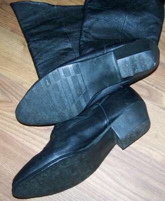 black dress boots flat heel Amazon.com