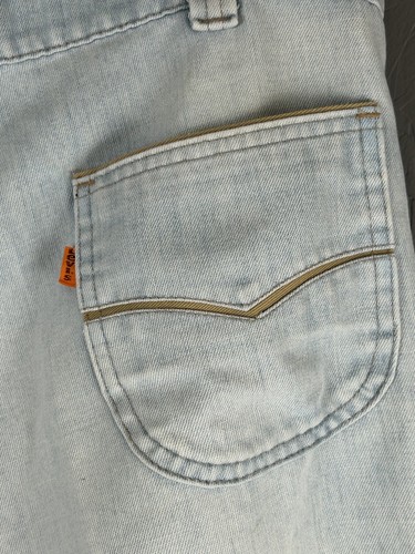 Levi's For Men Vintage 70s Jeans 40567 0812 Light Wash Denim Orange Tab 33x31 - Picture 3 of 18