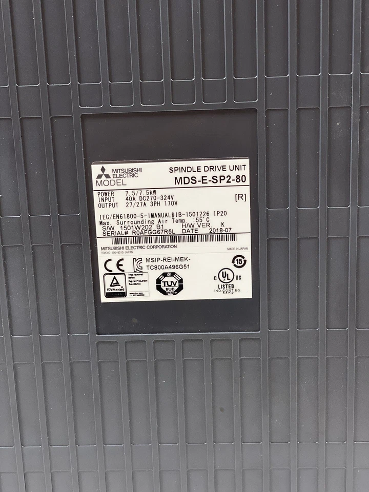 Mitsubishi  MDS-E-SP2-80  Servo Drive  Overnight Shipping Available - Image 3 of 4