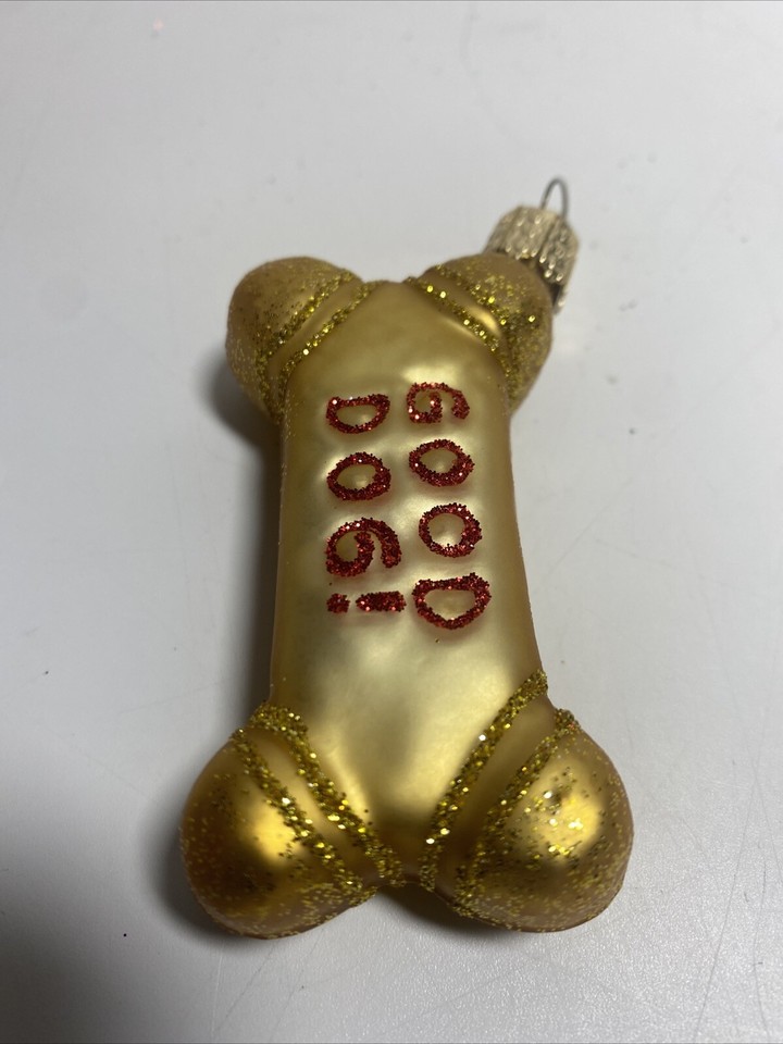 Old World Christmas Dog Biscuit Blown Glass Christmas Ornament eBay