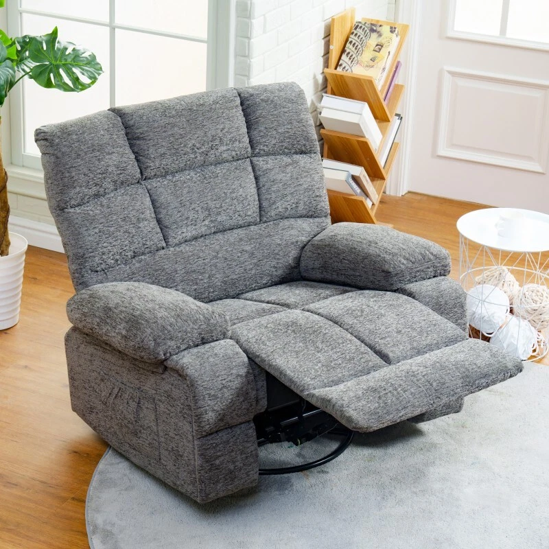 FLEXISPOT Oversized Manual Swivel Rocker Recliner w/ Massage & Heat XRC5 - image 3 of 4