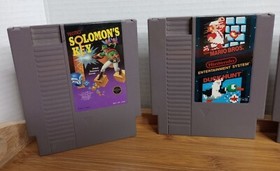 Lot Of (5) NES Cartridges - Cobra Triangle, Solomon's Key, Super Jeopardy 🔥Auth