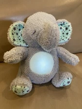 Soft Dreams Lullaby Musical Light Up Gray Mint ELEPHANT Baby Crib Lantern Plush