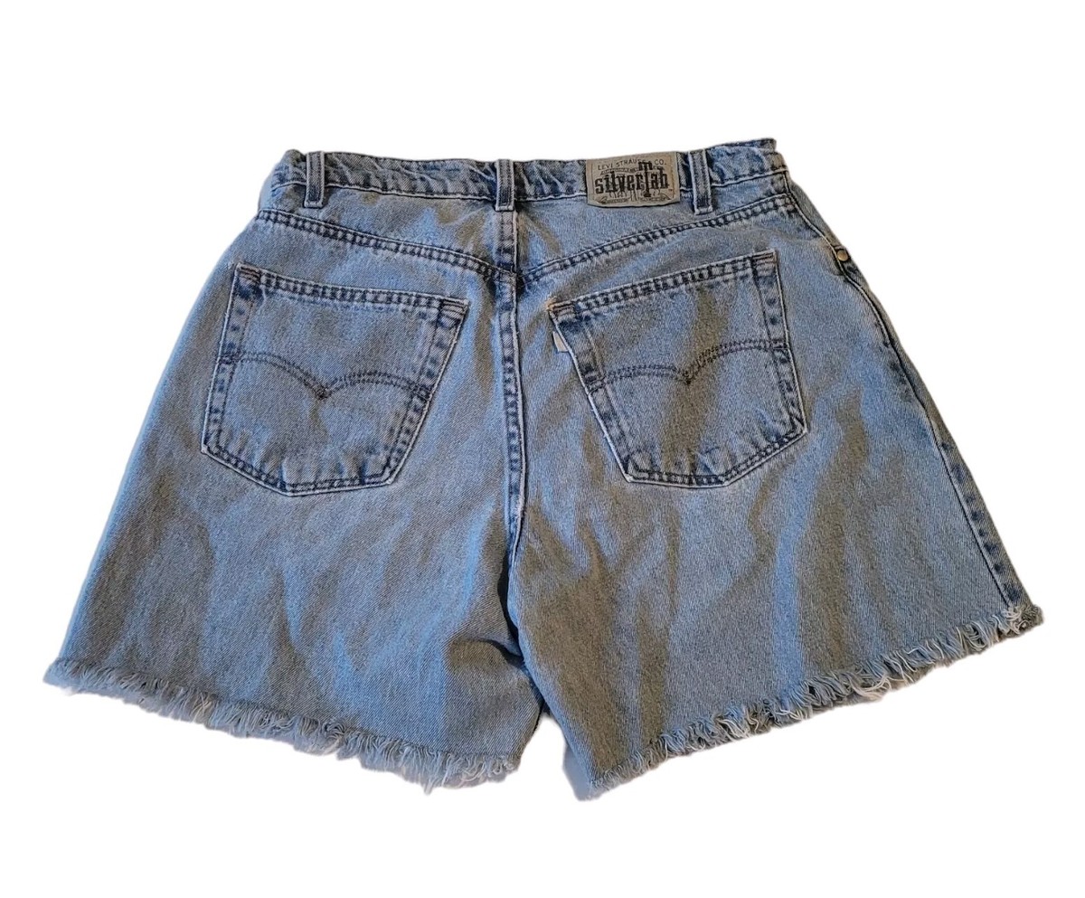 パンツ Levi's SILVERTAB BAGGY SHORTS GREY Vintage 90s Shorts Levi's Baggy Silver Tab Faded Gray 32 | eBay