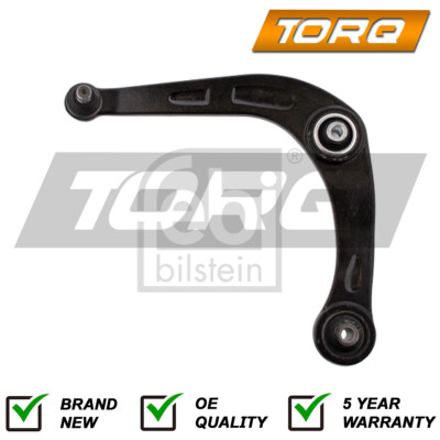 Track Control Arm Front Left Lower Torq Fits Peugeot 206 1998- 206 Van 2002-2007
