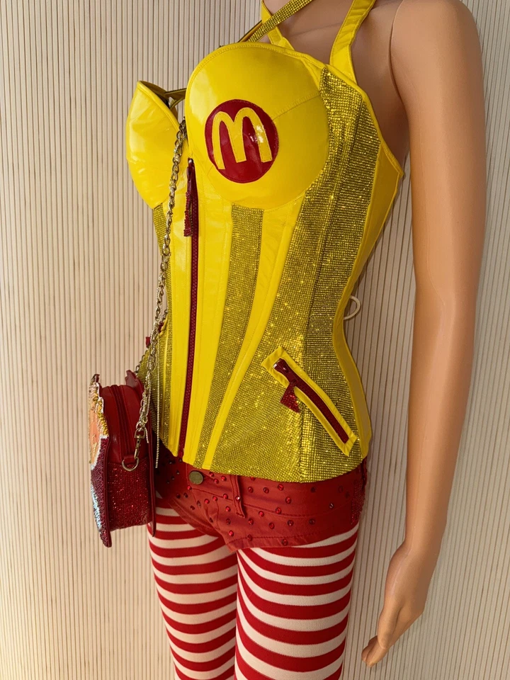 Disfraz de Halloween Ronald Mcdonald Corsé Juegos con disfraces XS Sexy Conjunto Único Lencería Foto 4 de 4