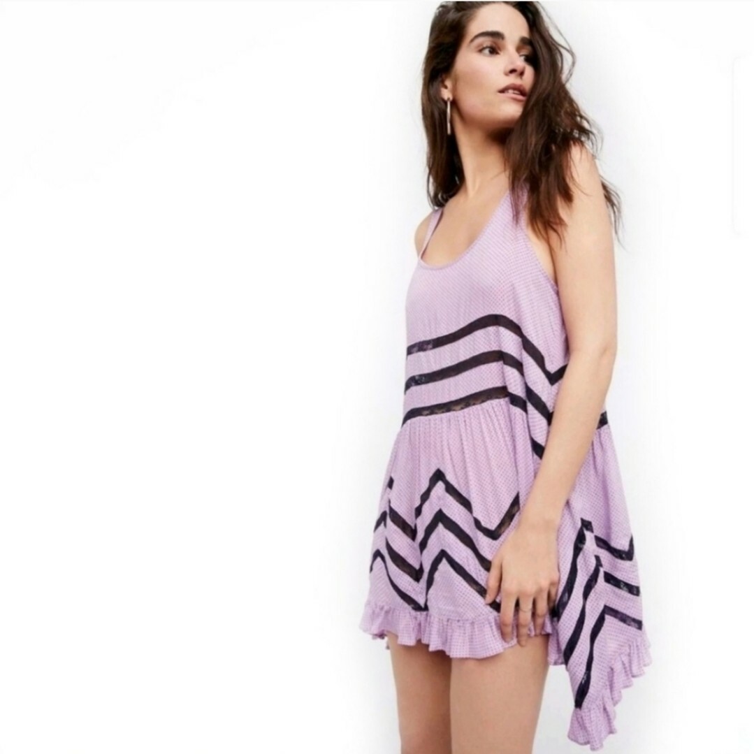 free people voile and lace trapeze dress Free People- Voile and Lace Trapeze Slip, Black with