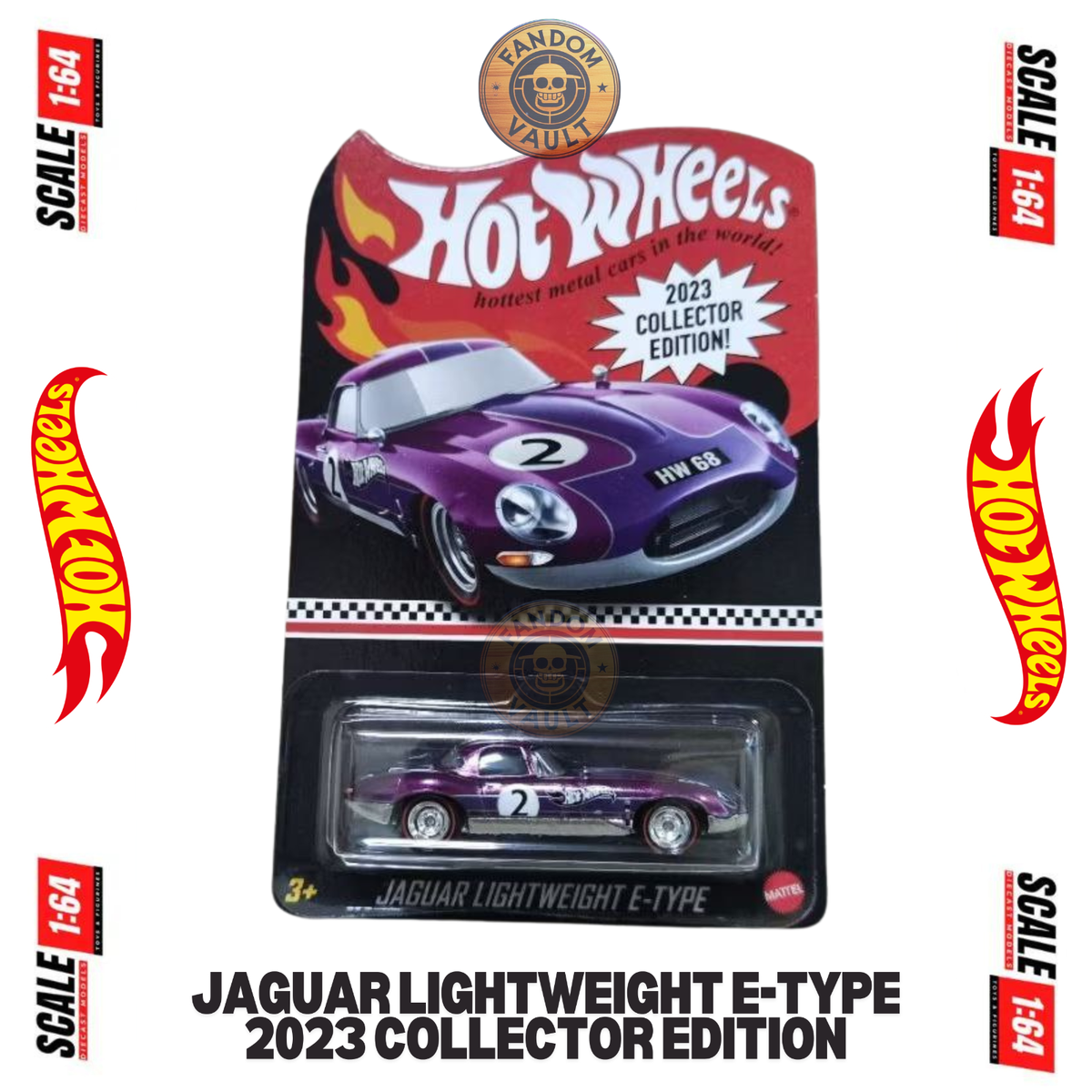 Hot Wheels Jaguar Lightweight E-Type #2 - 2023 Collector Edition