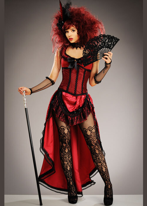 fitted lace wedding dress Red and Black Brocade Gothic Burlesque Overbust Corset Dress 5XL main image 1