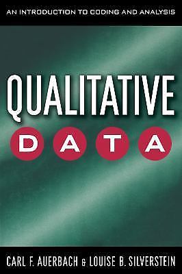 Qualitative Data: An Introduction to Coding and Analysis [Qualitative Studies in