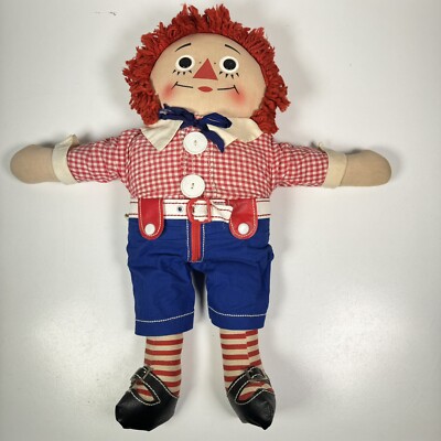 Raggedy Andy Doll Knickerbocker Tag Original Outfit 19  Vtg
