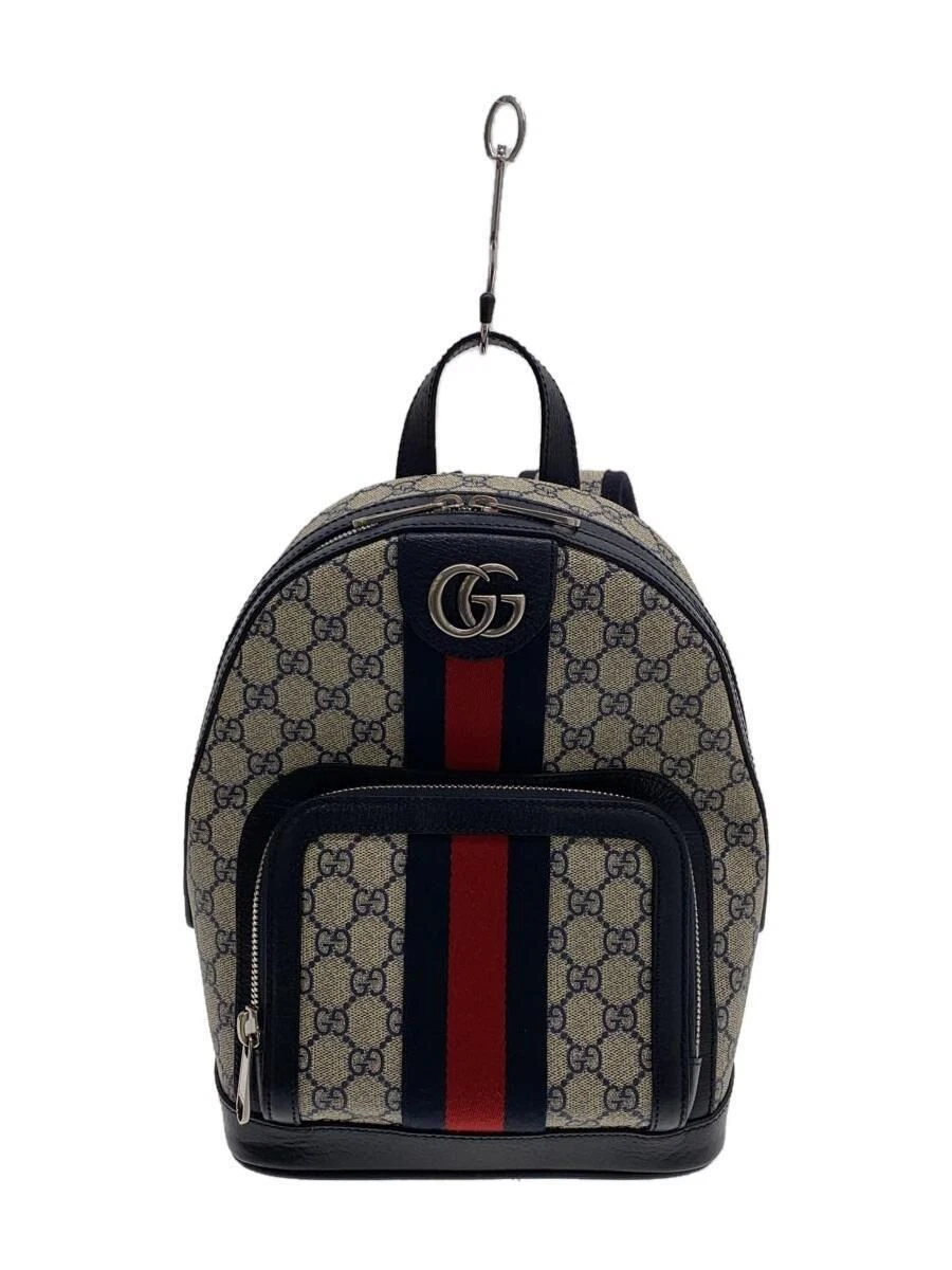 Sac à dos GUCCI GG Supreme off deer PVC beige 547965 493075 Occasion