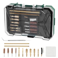 FLISSA Universal Handgun Cleaning Kit 16Piece Gun Cleaning Kit with Cleaning Rod