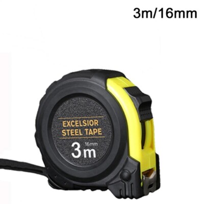 Clear Steel Tape Measure Self-locking Wood-making Ruler 3M Metric New