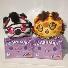 APHMAU Mystery Plush MeeMeows 6" LOT Zebra Giraffe SAFARI Limited Edition NEW