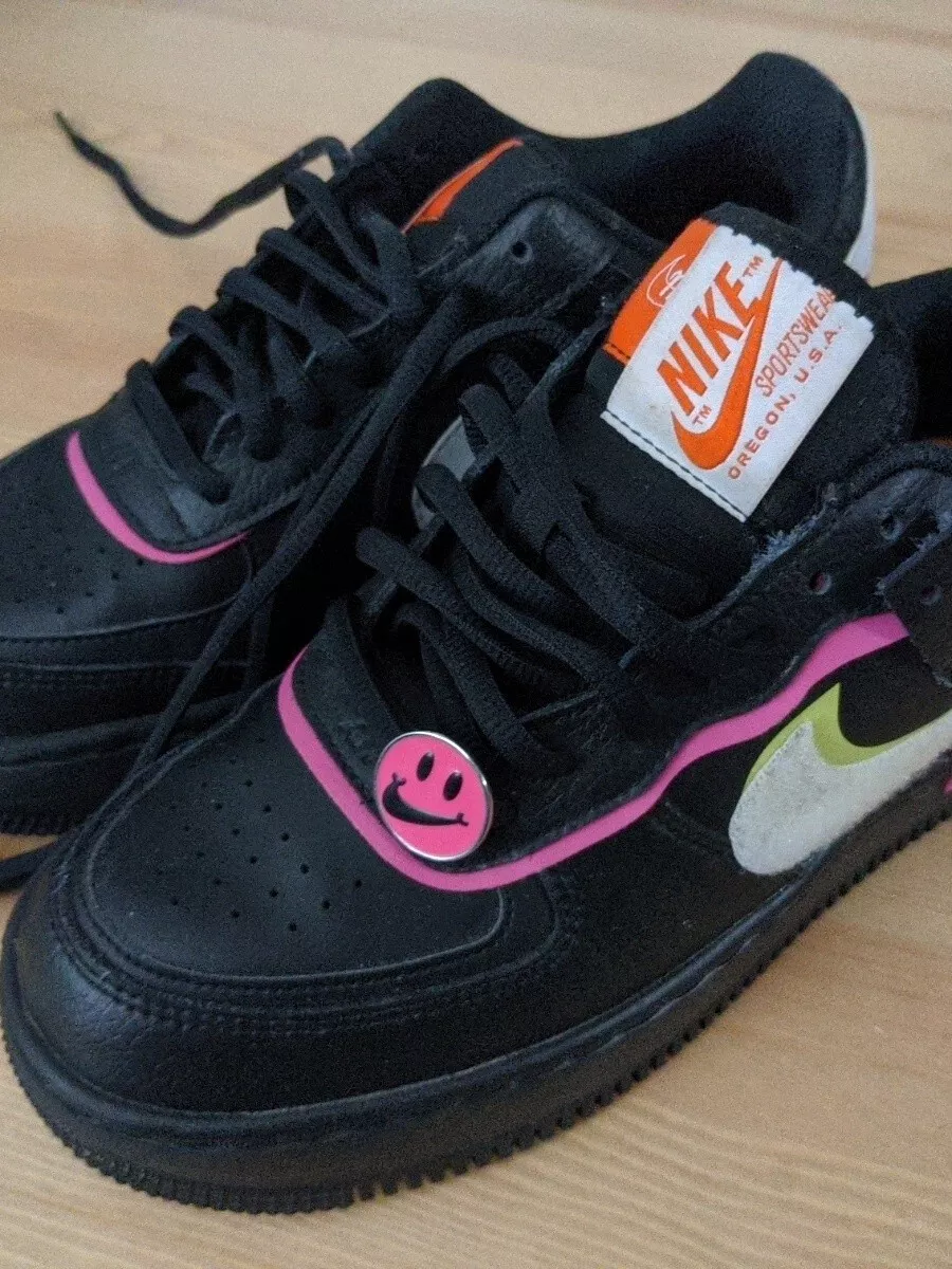 Air force pink smiley cheap face