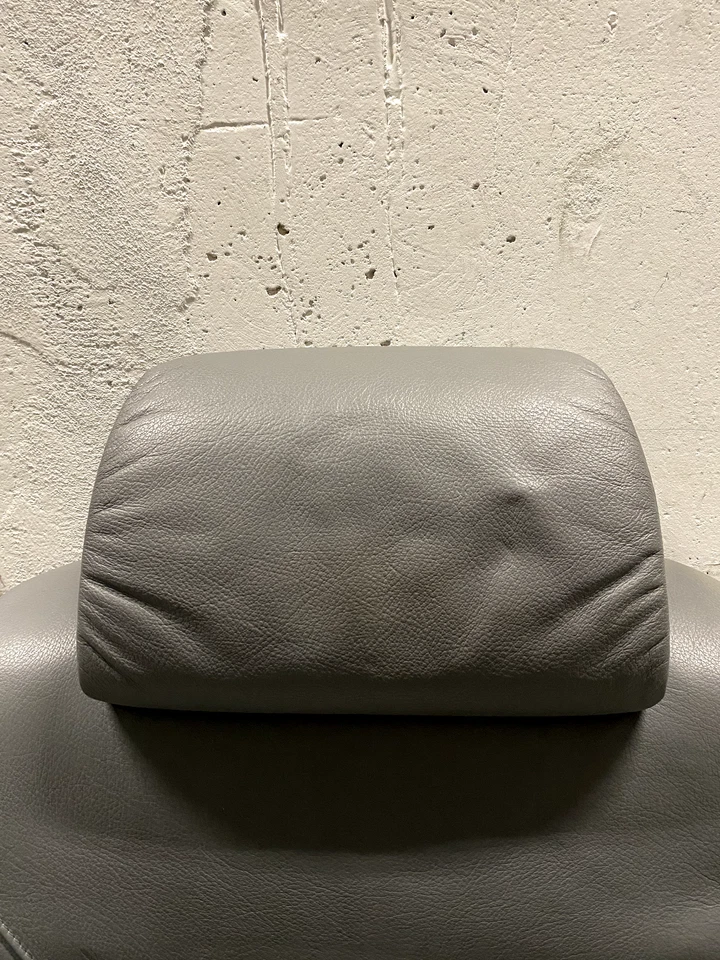 OEM BMW E38 E39 Front Left Power Seat Grey Leather 7-Series 1999–2003 - Image 4 of 4