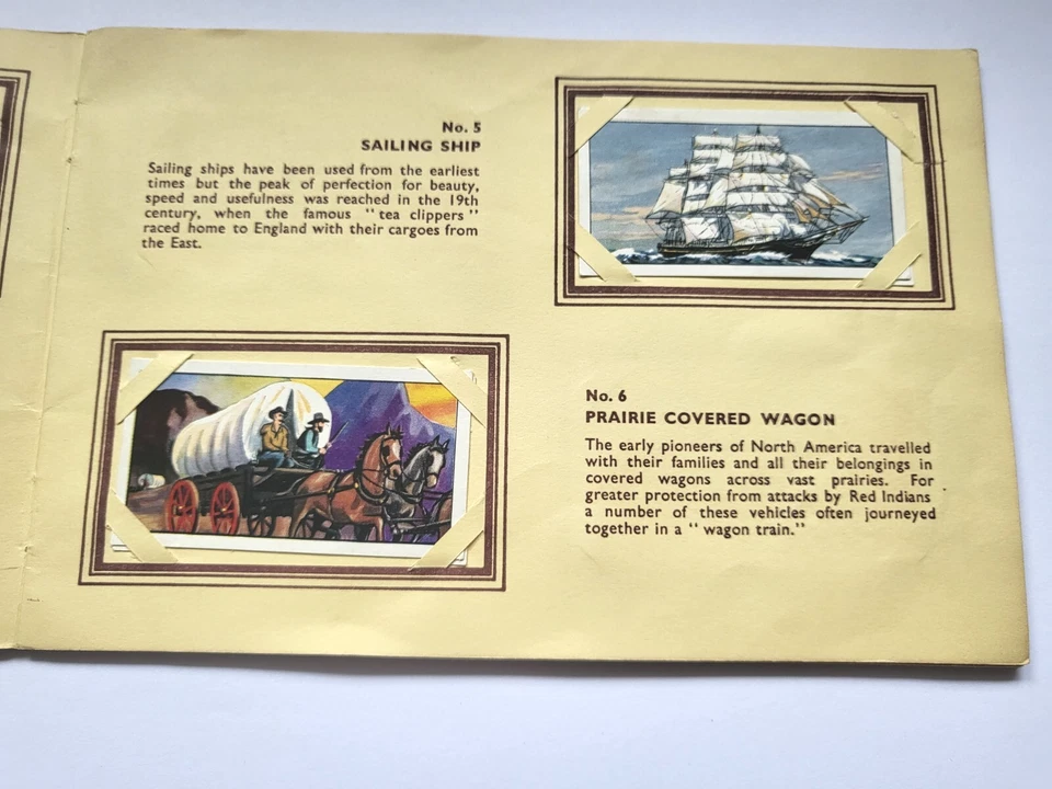 Typhoo Tea Travel Through the Ages book album full set 25 cards 1962 vintage 60s - Image 4 of 4